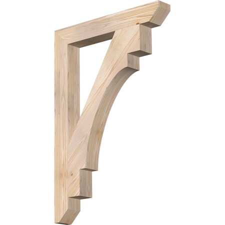 Ekena Millwork Merced Slat Smooth Bracket, Douglas Fir, 3 1/2"W x 26"D x 38"H BKT04X26X38MRC06SDF